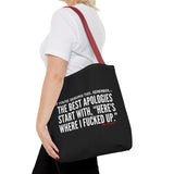 BEST APOLOGIES TOTE BAG