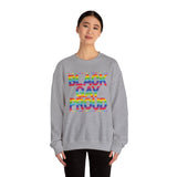 BLACK GAY PROUD UNISEX SWEATSHIRTS