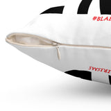 HIGH END BLACK THROW PILLOW