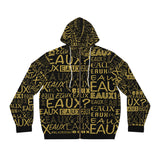 EAUX - GOLD AOP ZIP HOODIE