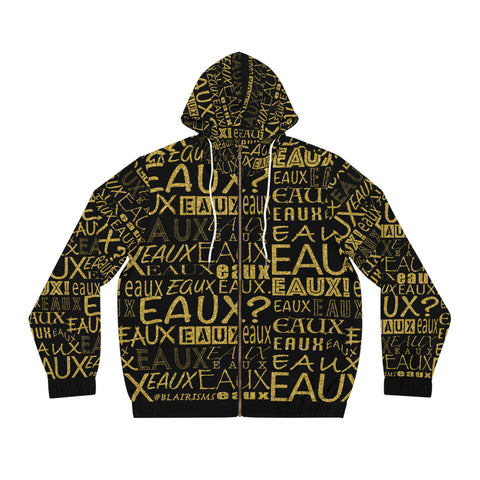 EAUX - GOLD AOP ZIP HOODIE