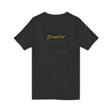 REACH FOR SOMETHING BLACK GOLD V-NECK T-SHIRTS