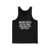 UPSIDE DOWN RACER BACK TANK TOP