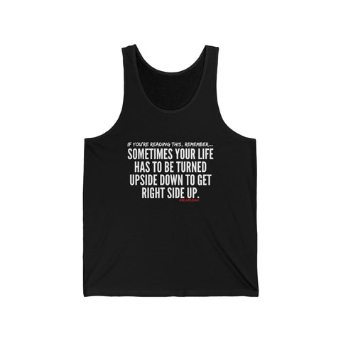 UPSIDE DOWN RACER BACK TANK TOP