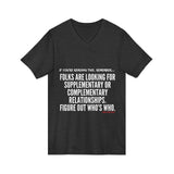 FIGURE OUT UNISEX V-NECK T-SHIRT