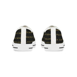 BLACK MAGIC - BLACK GOLD LOW-TOP SNEAKERS WHITE SOLE
