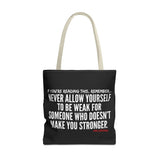 MAKE YOU STRONGER TOTE BAG