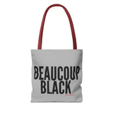 BEAUCOUP BLACK - BLACK UNISEX TOTE BAG
