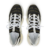 BLACK MAGIC - BLACK GOLD MESH SNEAKERS