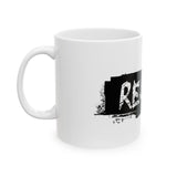RESIST - BLACK CERAMIC MUG - WHITE 15OZ