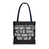 UPSIDE DOWN TOTE BAG