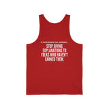 EXPLANATION UNISEX TANK TOP
