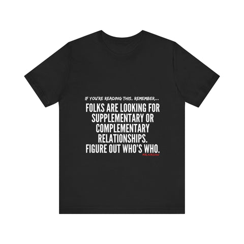 FIGURE OUT UNISEX   SHORT SLEEVE T-SHIRT