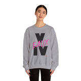 V EAUX IV - BLACK W/ PINK EAUX UNISEX SWEAT SHIRT