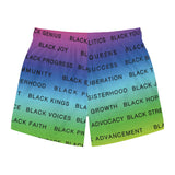 BLACK MAGIC RAINBOW BLACK SWIM TRUNK