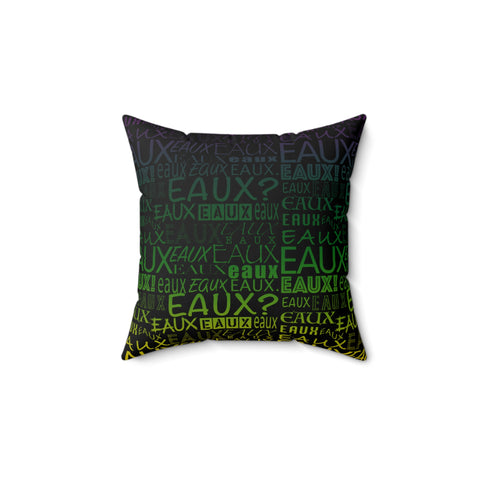 EAUX - MARDI GRAS THROW PILLOW