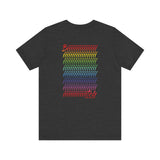 BIIIIIITCH RAINBOW UNISEX SHORT SLEEVE T SHIRTS