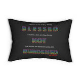 BLACK MAN RAINBOW LUMBAR PILLOW