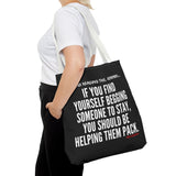 HELP THEM PACK TOTE BAG