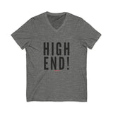 HIGH END BLACK UNISEX V-NECK T-SHIRTS