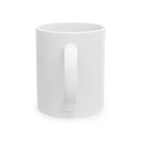 BLACKITY BLACK - BLACK CERAMIC MUG WHITE 11OZ