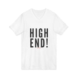 HIGH END BLACK UNISEX V-NECK T-SHIRTS