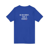 GO ON HONEY UNISEX V-NECK T-SHIRTS