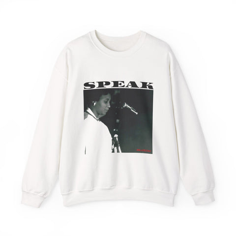 SPEAK - BLACK UNISEX SWEAT SHIRT