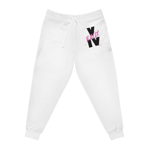 V EAUX IV - BLACK W/ PINK EAUX ATHLETIC JOGGERS