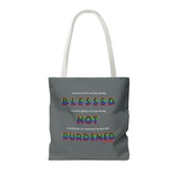BLACK QUEER RAINBOW TOTE BAG