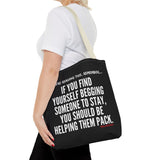 HELP THEM PACK TOTE BAG