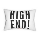 HIGH END BLACK LUMBAR PILLOW