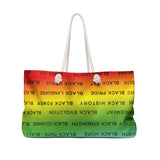 BLACK MAGIC RAINBOW BLACK  WEEKENDER BAG