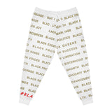 BLACK MAGIC - GOLD LETTERS ATHLETIC JOGGERS