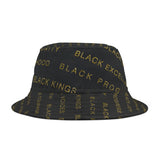 BLACK MAGIC - BLACK GOLD AOP BUCKET HAT