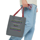 BLACK QUEER RAINBOW TOTE BAG