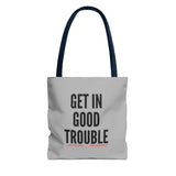 GET IN GOOD TROUBLE - BLACK TOTE BAG