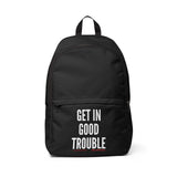 GET IN GOOD TROUBLE - WHITE BOOK BAG