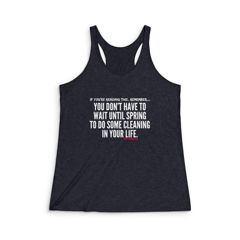 SPRING CLEANING RACERBACK TANK TOP