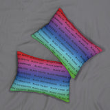 BLACK MAGIC RAINBOW BLACK LUMBAR PILLOW