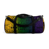 EAUX - BLACK ON MARDI GRAS DUFFEL BAG