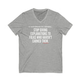 EXPLANATION UNISEX V-SHIRT T-SHIRTS