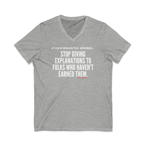 EXPLANATION UNISEX V-SHIRT T-SHIRTS