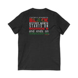 FRIENDLY REMINDER UNISEX V-NECK T-SHIRT