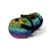 EAUX - BLACK ON RAINBOW DUFFEL BAG