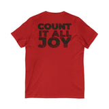 COUNT IT ALL JOY-RBG UNISE V-NECK T-SHIRTS
