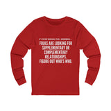 FIGURE OUT UNISEX LONG SLEEVE T-SHIRT