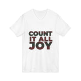 COUNT IT ALL JOY-RBG UNISE V-NECK T-SHIRTS