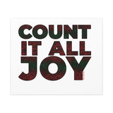 COUNT IT ALL JOY-RBG CANVAS ART