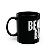 BEAUCOUP BLACK - WHITE CERAMIC MUG - BLACK 11OZ